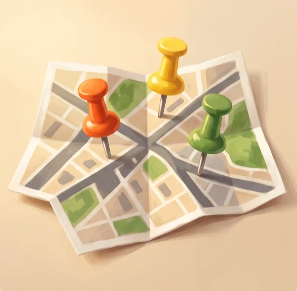 Mapa con trabajos realizados para rendir cuentas